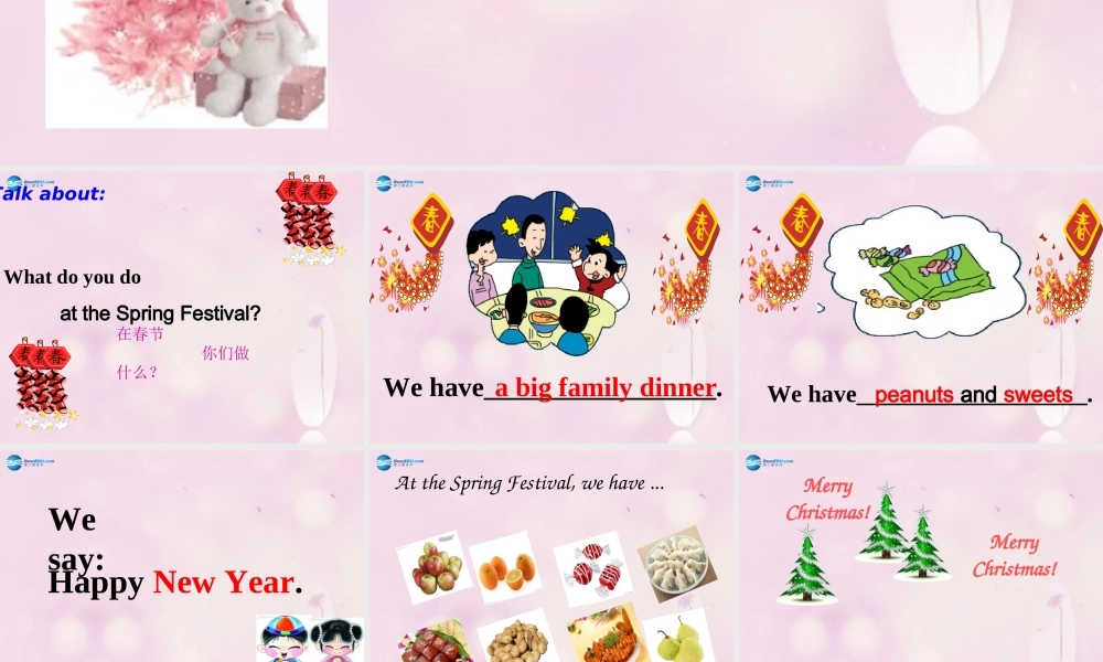 2014秋四年级英语上册 Module 10 Unit 2 Merry Christmas课件4 外研版（三起）