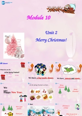 2014秋四年级英语上册 Module 10 Unit 2 Merry Christmas课件4 外研版（三起）