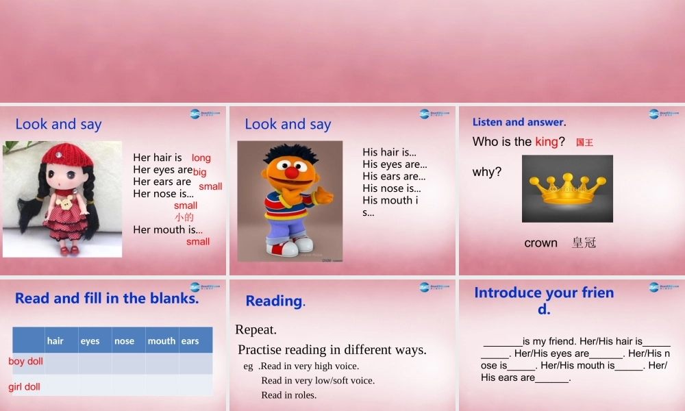 2014年秋四年级英语上册 Unit8 Dolls课件6 译林版