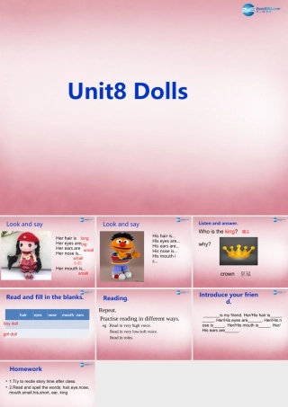 2014年秋四年级英语上册 Unit8 Dolls课件6 译林版