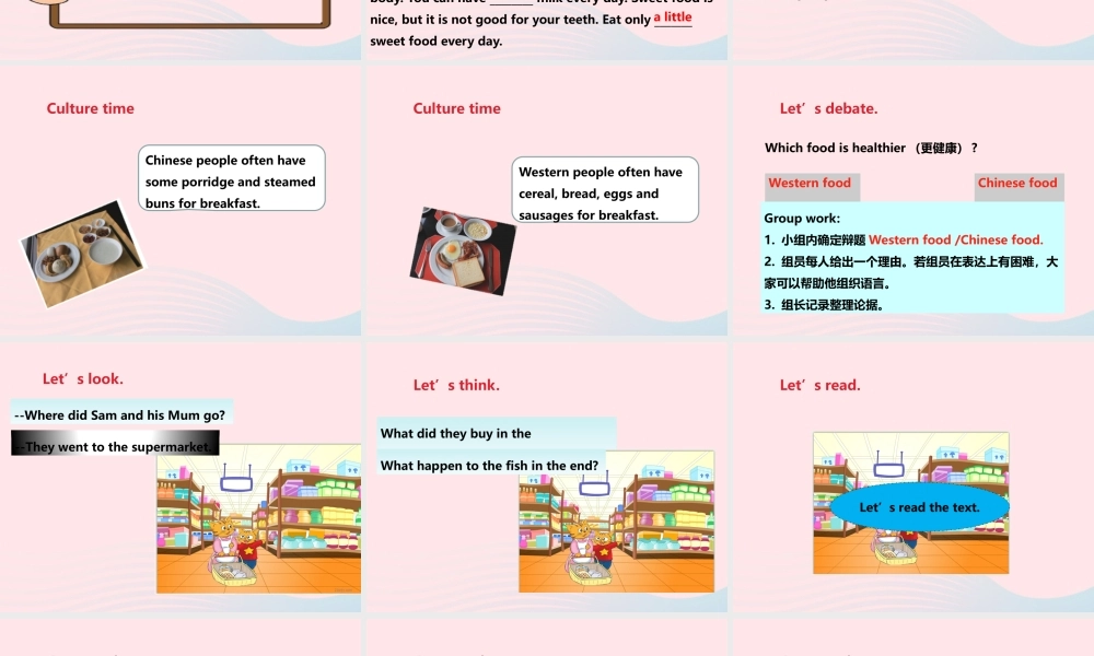 Unit 3 A healthy diet（第三课时） 课件