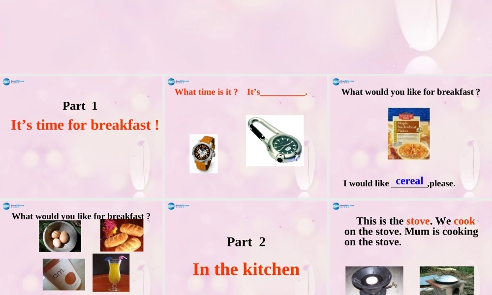 2014秋六年级英语上册 Lesson 3 Making Breakfast课件2 冀教版