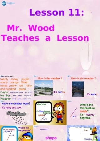 2014秋六年级英语上册 Lesson 11 Mr. Wood Teaches a Science Lesson课件2 冀教版