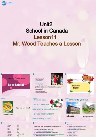 2014秋六年级英语上册 Lesson 11 Mr. Wood Teaches a Science Lesson课件3 冀教版
