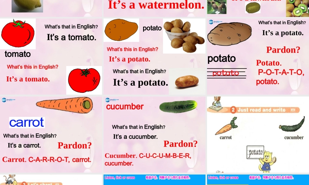 2014秋四年级英语上册 Unit 3 It’s a pineapple课件3 人教版（精通）