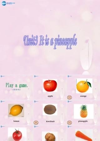 2014秋四年级英语上册 Unit 3 It’s a pineapple课件4 人教版（精通）