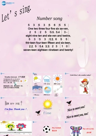 2014秋四年级英语上册 Unit 4 How’s the weather today课件 人教版（精通）