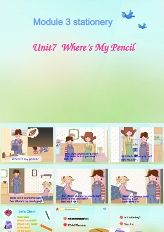 三年级英语上册《Module 3 Unit 8 Please Lend Me Your Ruler》课件 广州版广州版小学三年级上册英语课件