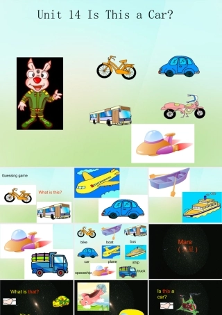 三年级英语上册《Module 5 Unit 14 Is This a Car》课件 广州版广州级上册英语课件