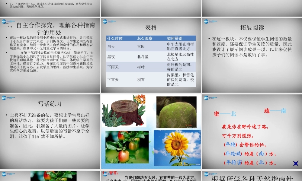 2015春二年级语文下册 第六单元《要是你在野外迷了路》说课稿 西师大版