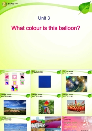 三年级英语下册 Unit 3 What colour is this balloon？课件 新版（湘少版）