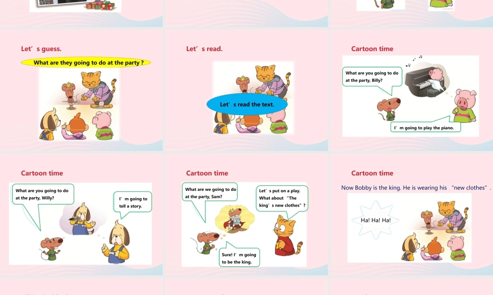 2020春六年级英语下册 Unit 5 A party（Culture time Cartoon time Checkout time）课件+素材 （新版）牛津译林版