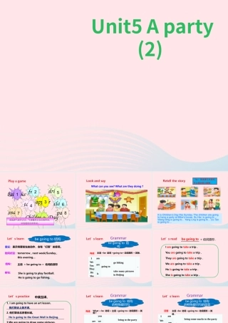 2020春六年级英语下册 Unit 5 A party（Grammar time Fun time Sound time）课件+素材 （新版）牛津译林版