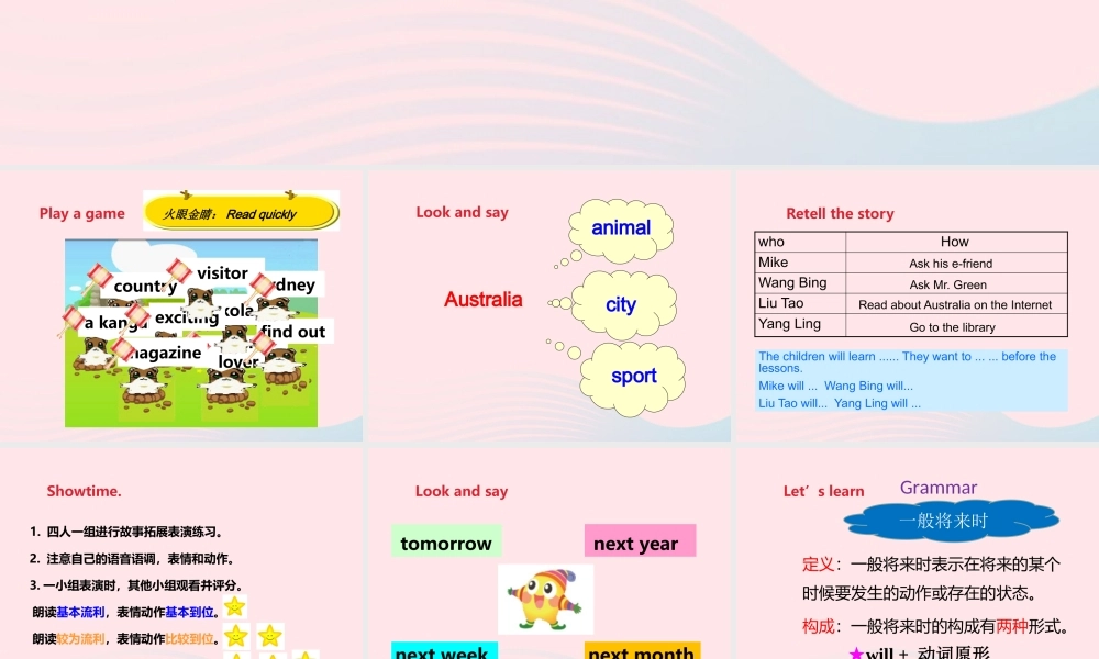 Unit 6 An interesting country  第2课时 课件