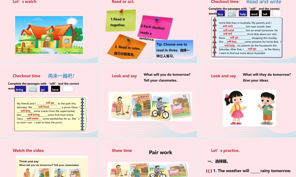 Unit 6 An interesting country 第3课时 课件