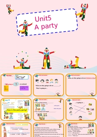 2020春六年级英语下册 Unit 5 A party（Story time）课件2+素材 （新版）牛津译林版