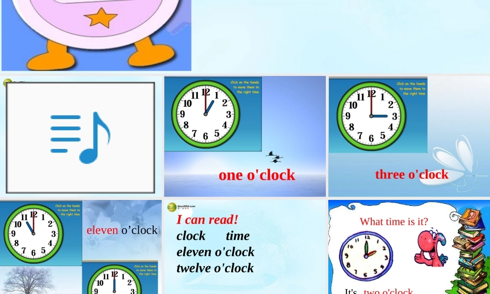 三年级英语下册 Unit5 What time is it课件（2） 新版（湘少版）