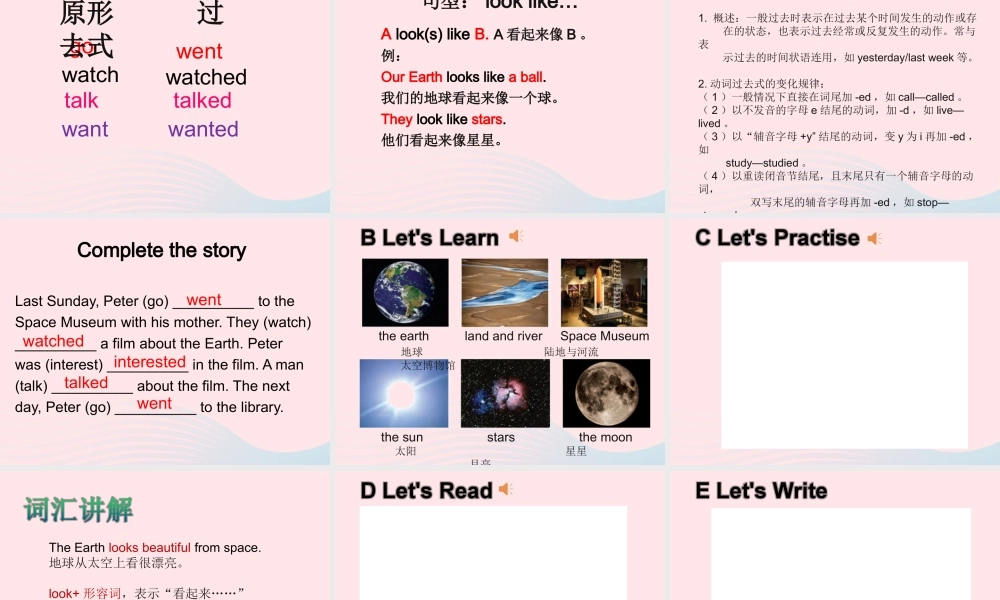 2020春六年级英语下册 Unit 5 Our earth looks like this in space课件+素材 湘少版