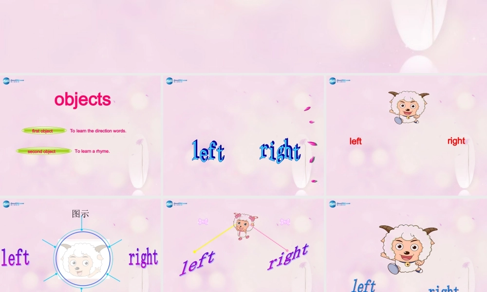 2014秋三年级英语上册 Lesson 15 Left and Right课件1 冀教版