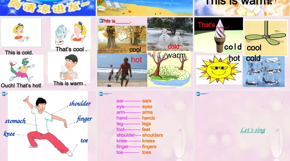 2014秋三年级英语上册 Lesson 16 Warm and Cool课件2 冀教版