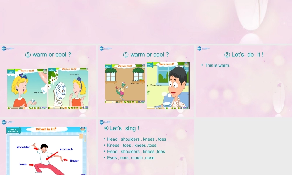 2014秋三年级英语上册 Lesson 16 Warm and Cool课件5 冀教版