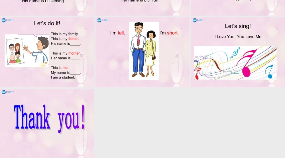 2014秋三年级英语上册 Lesson 20 Li Ming’s Family课件 冀教版