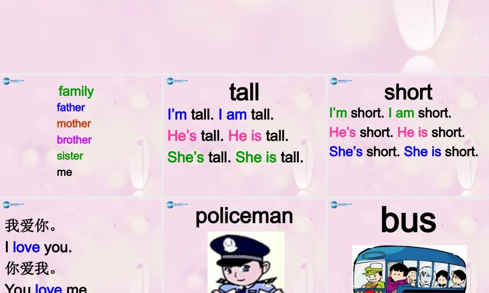 2014秋三年级英语上册 Lesson 21 Jenny’s Family课件3 冀教版