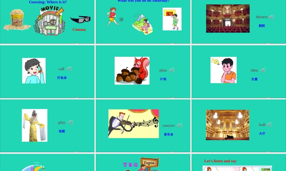 Unit 11 Shall we go to the theatre课件