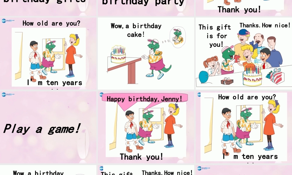 2014秋三年级英语上册 Lesson 23 Happy Birthday课件2 冀教版