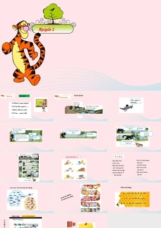 2019秋三年级英语上册 Recycle 2教学课件+素材 人教PEP版