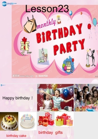 2014秋三年级英语上册 Lesson 23 Happy Birthday课件4 冀教版