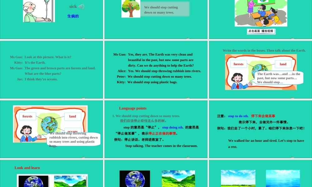 Unit 12 The Earth课件