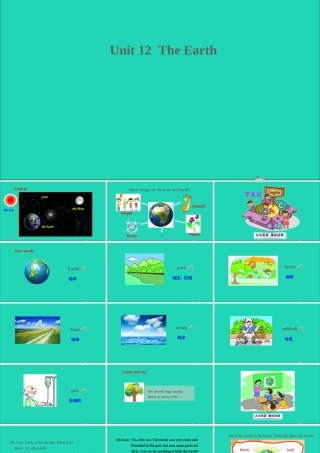 Unit 12 The Earth课件