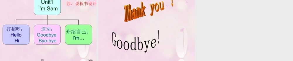 2014秋三年级英语上册 Module 1 Unit 1 I’m Sam课件1 外研版（一起）