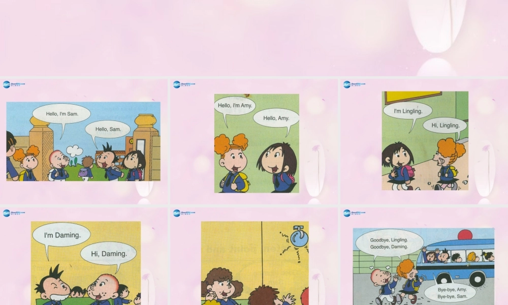 2014秋三年级英语上册 Module 1 Unit 1 I’m Sam课件2 外研版（一起）