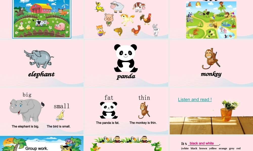 2020春三年级英语下册 Unit 2 Animals at the Zoo Lesson 7 At the Zoo课件+素材 冀教版（三起）