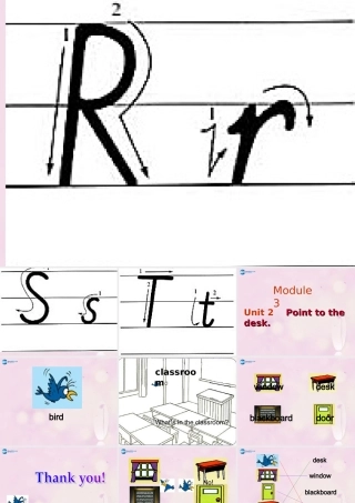 2014秋三年级英语上册 Module 3 Unit 2 Point to the desk课件1 外研版（一起）