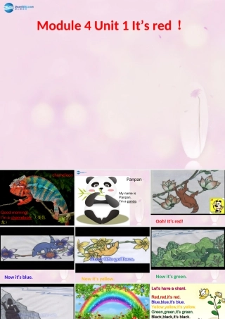 2014秋三年级英语上册 Module 4 Unit 1 It’s red课件3 外研版（一起）