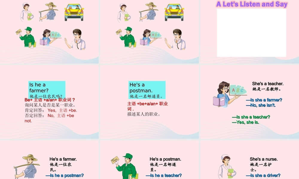 XS三英下Unit 10 Is he a farmer课件