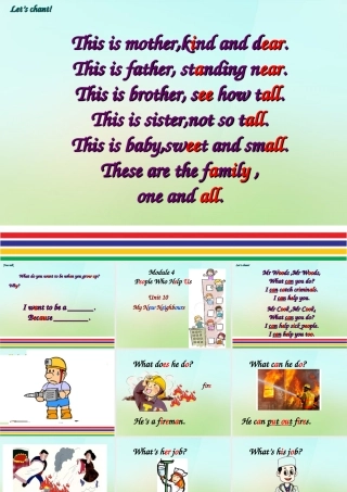 四年级英语上册《Module 4 Unit 10 My New Neighbours》课件1 广州版广州版小学四年级上册英语课件