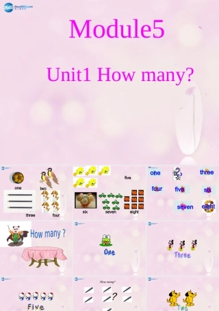 2014秋三年级英语上册 Module 5 Unit 1 How many课件1 外研版（一起）