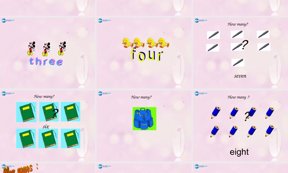 2014秋三年级英语上册 Module 5 Unit 1 How many课件2 外研版（一起）