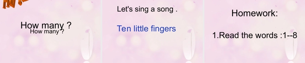 2014秋三年级英语上册 Module 5 Unit 1 How many课件2 外研版（一起）