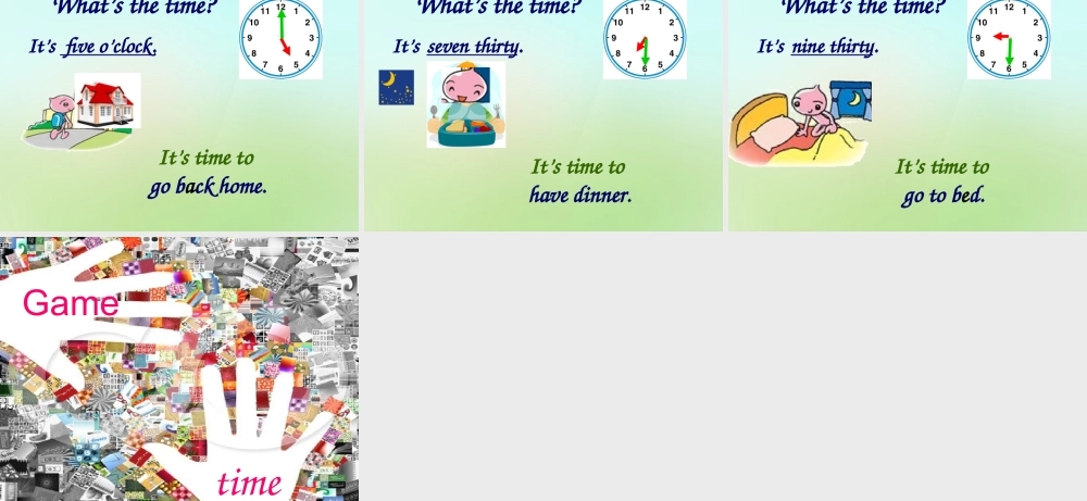 四年级英语上册《Module 5 Unit 14 Time for School》课件 广州版广州版小学四年级上册英语课件