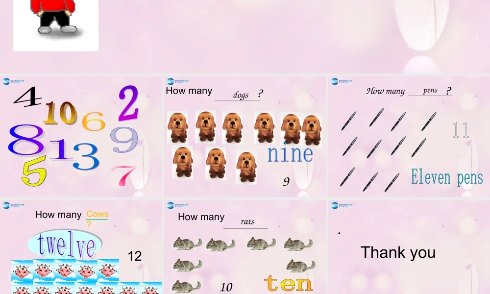 2014秋三年级英语上册 Module 5 Unit 2 Nine girls课件1 外研版（一起）