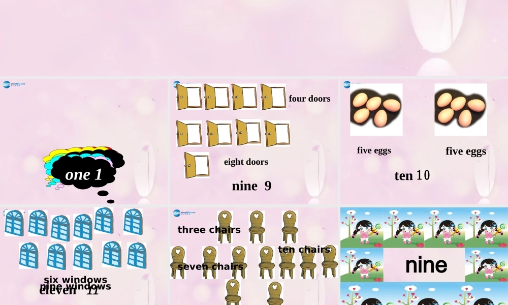 2014秋三年级英语上册 Module 5 Unit 2 Nine girls课件2 外研版（一起）