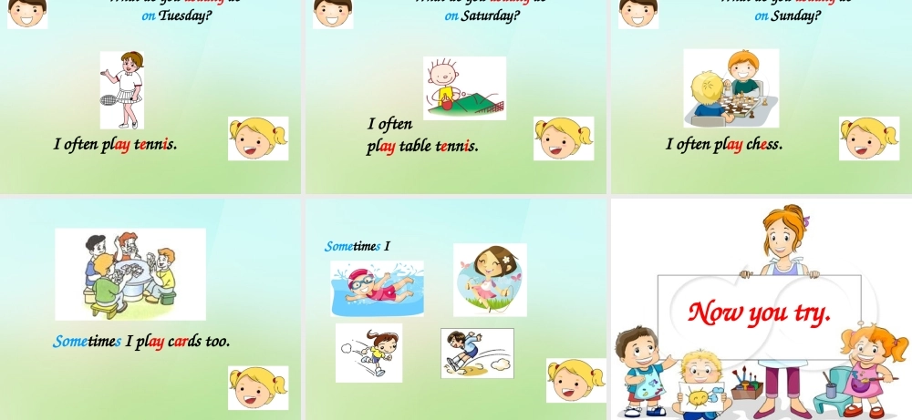 四年级英语上册《Module 6 Unit 16 Games We Play》课件2 广州版广州版小学四年级上册英语课件