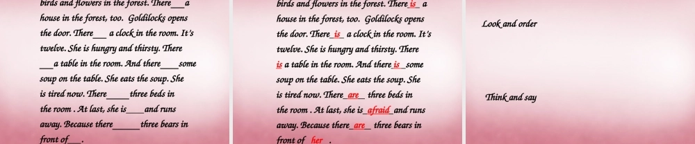 五年级英语上册 Unit1 Goldilocks and the three bears课件4 译林版