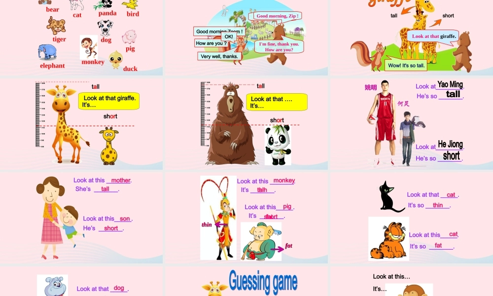 2020春三年级英语下册 Unit 3 At the zoo Part A Let's learn课件+素材 人教PEP版