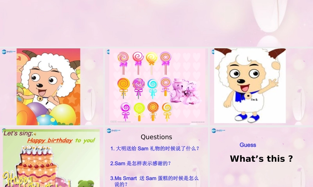 2014秋三年级英语上册 Module 6 Unit 1 Happy birthday课件2 外研版（一起）